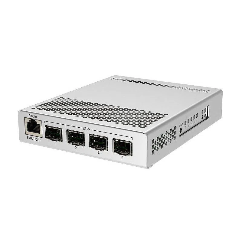 Mikrotik crs305-1g-4s+in switch gestito 1 gigabit 4 sfp+ 10g poe bianco rete