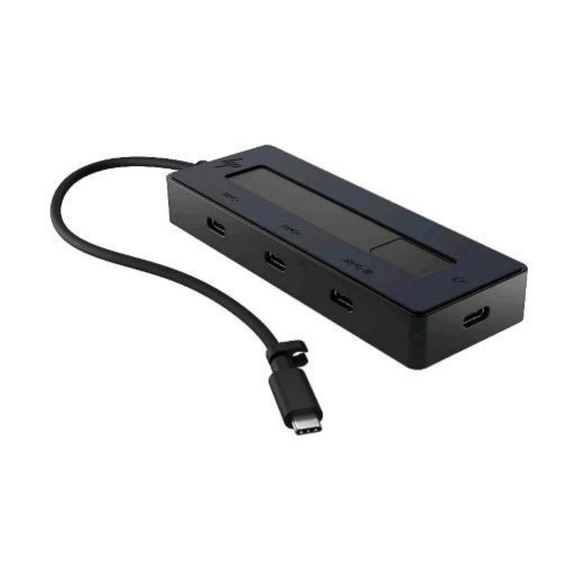 Hp 6g842aa hub multiporta 4k usb-c a 4xusb-c 65w 10 gbps nero