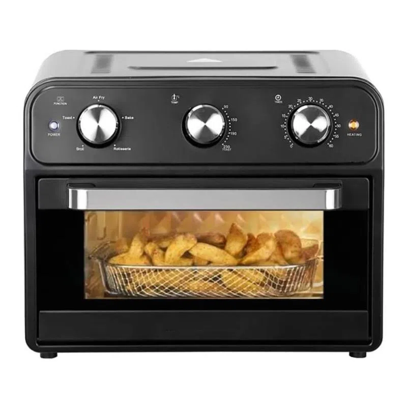 Forno ad aria air fryer 25 - 25lt. funzione girarrosto + teglia a rete