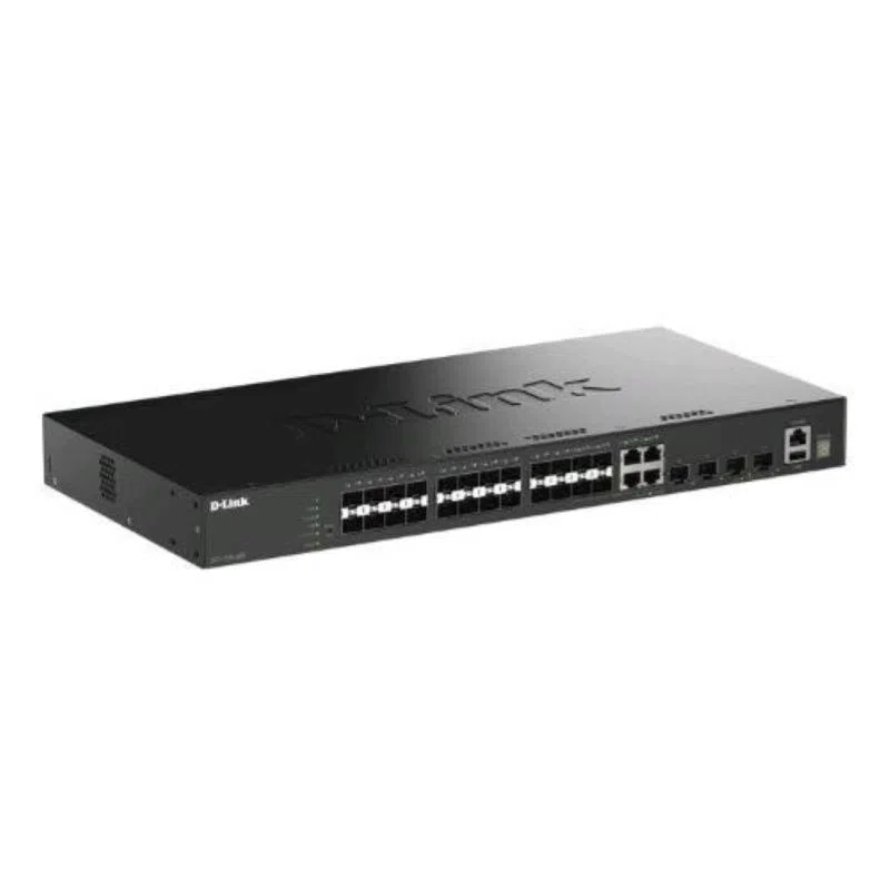 D-link dgs-1530-28sc switch gestito - 24 x gigabit sfp + 4 x combo gigabit sfp/rj-45 + 4 x 10 gigabit sfp+ montabile su rack