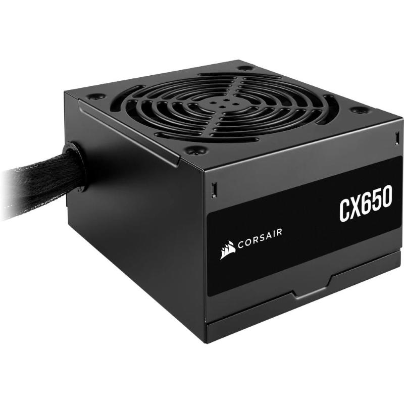 Corsair cx650 atx 650w alimentazione certificazione 80 plus bronze cavi con guaina non modulare eu nero