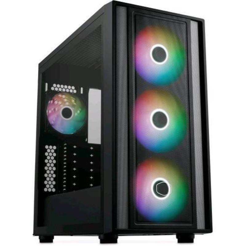 Cooler master masterbox 600 case mid-tower e-atx airflow back — 2