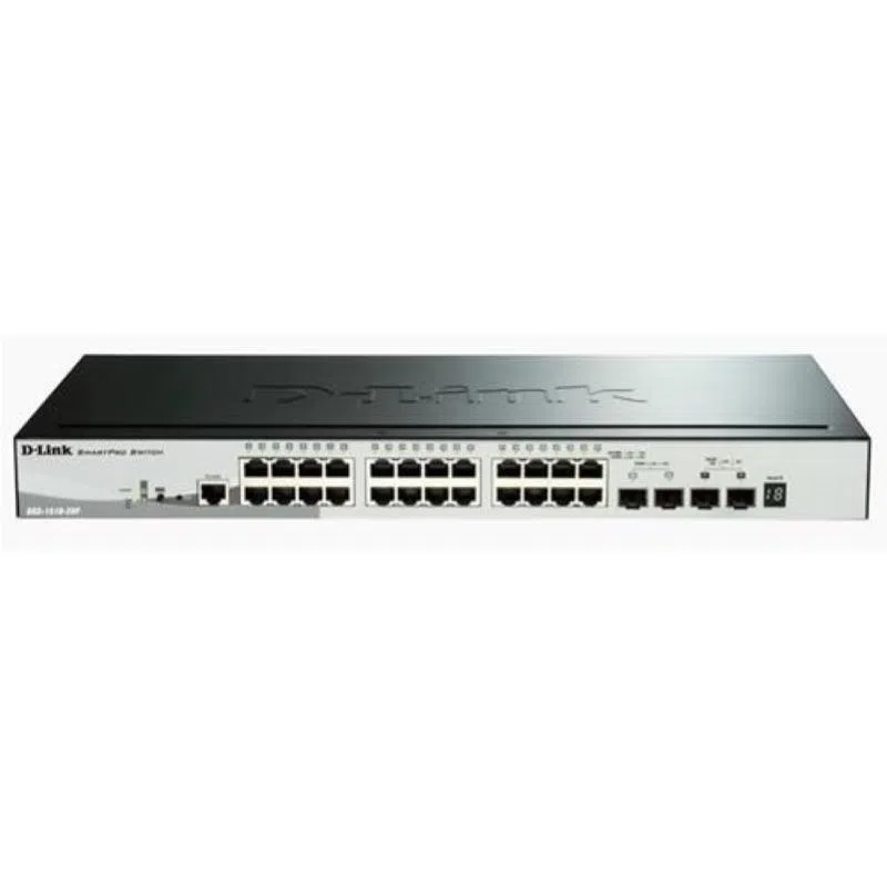 D-link dgs-1510-28p switch di rete 24 porte rj45 gigabit ethernet (10/100/1000) 2 porte sfp 2 porte sfp+ garanzia italia