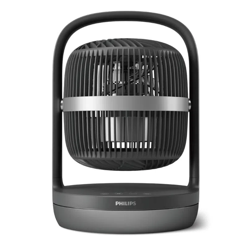 Philips serie 3000 ventilatore da tavolo 3 velocita` 2 modalita` inclinabile con rotazione e timer ultra silenzioso nero