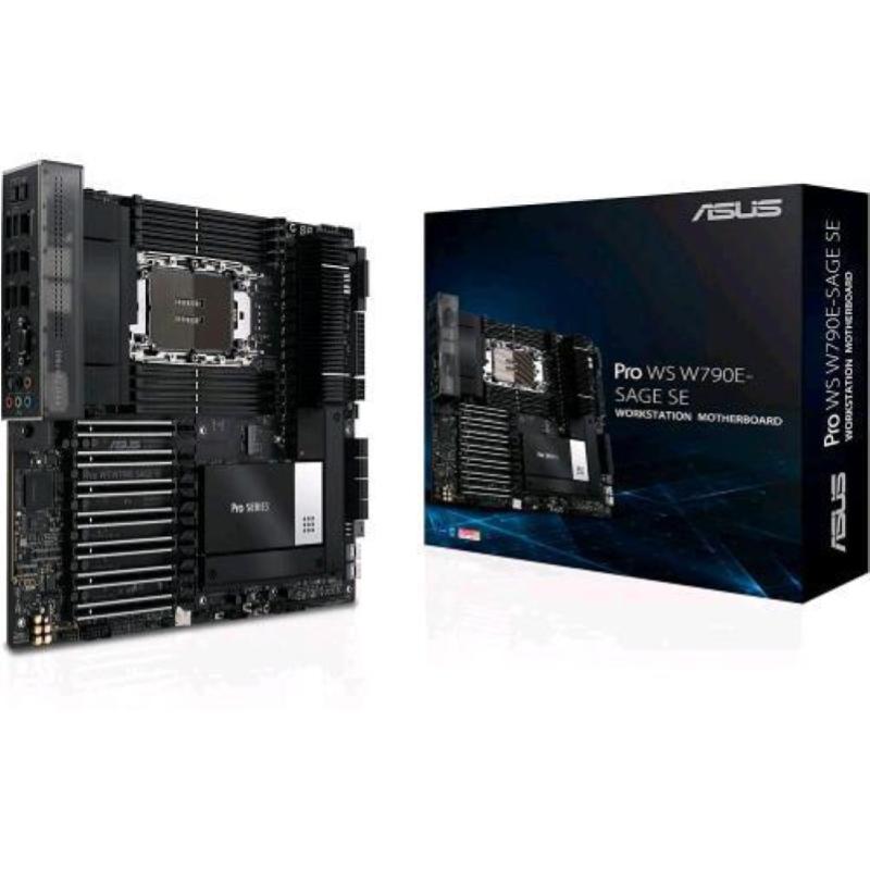 Asus pro ws w790e-sage se scheda madre intel w790, lga 4677, matx, ddr5, pcie 5.0, 3 slot m.2, wifi 6e, usb 3.2 gen 2, type-c