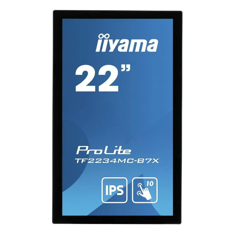 Iiyama prolite tf2234mc-b7x 21.5 led full hd ips touch screen 8ms 1000-1 350cd/mq hdmi vga displayport 1920 x 1080