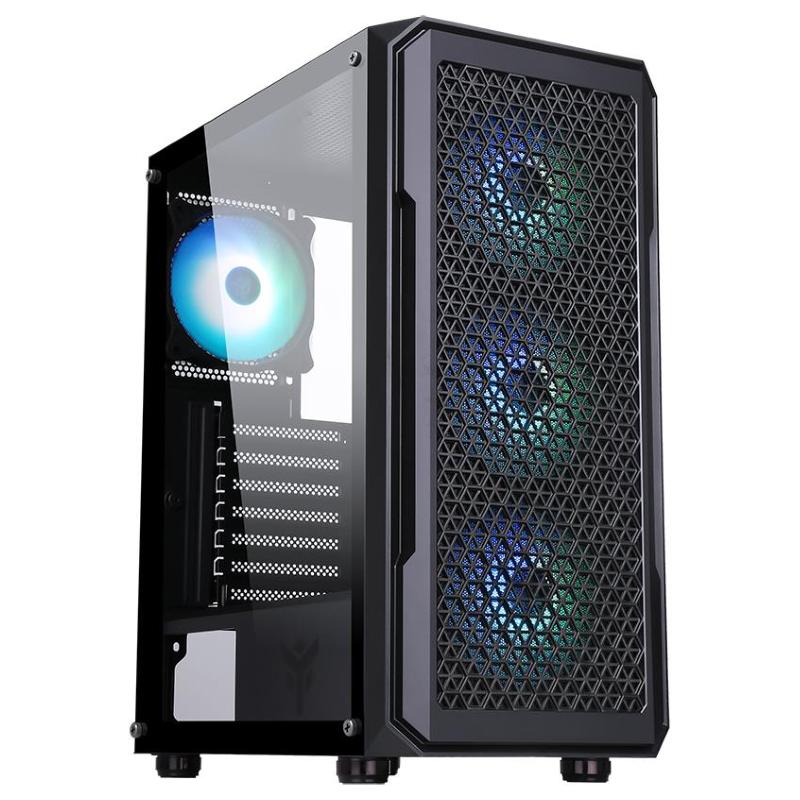 Itek six triangle computer case midi tower nero