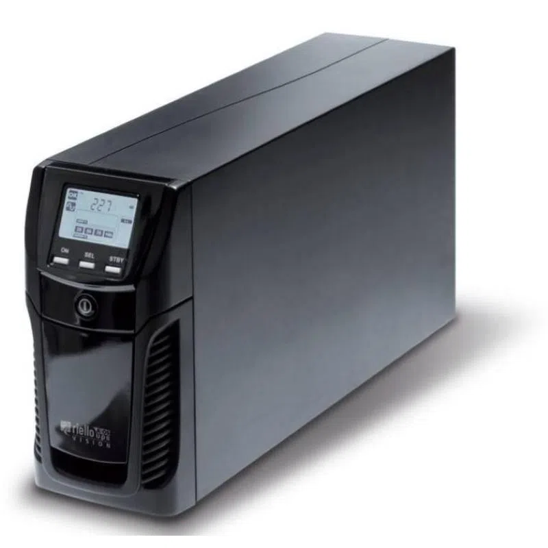 Riello vision 2000 ups tower 1.600w 2.000va durata a pieno carico 5 min colore nero — 2