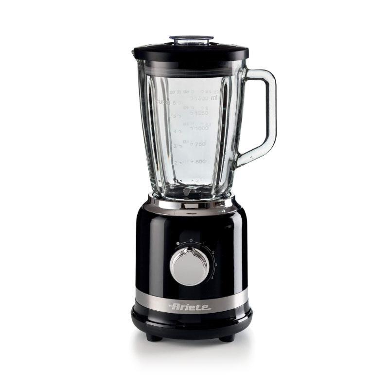 Ariete 0585/02 frullatore moderna 1000w 4 velocita` funzione pulse tritaghiaccio tazza in vetro graduata da 1.5 lt nero