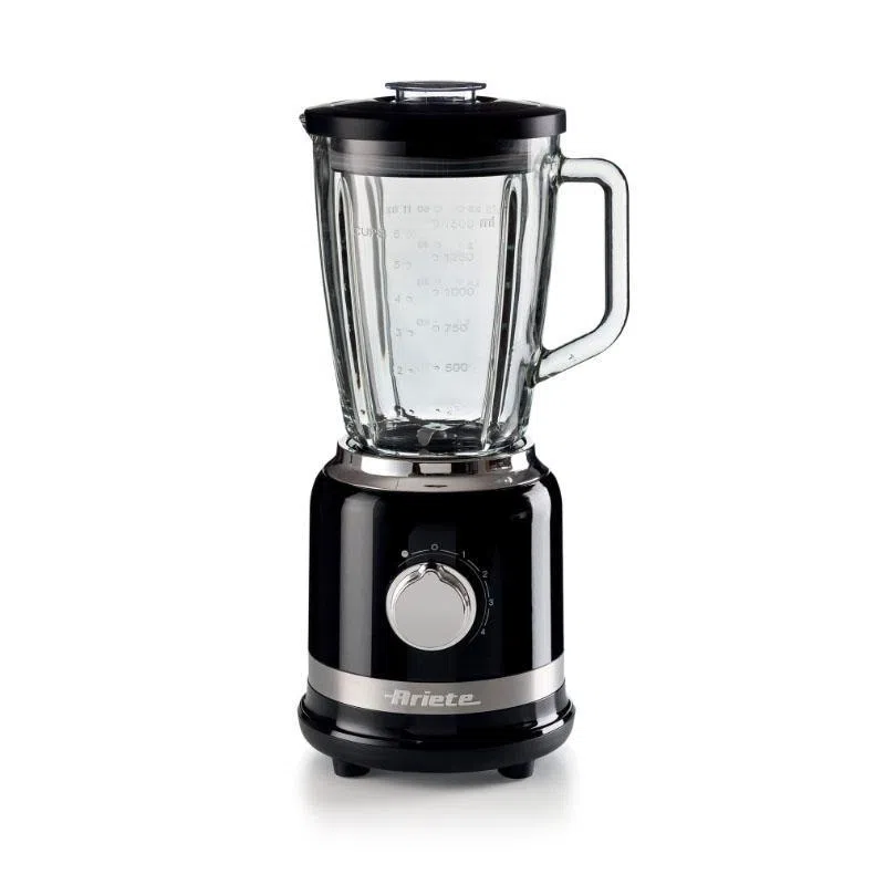 Ariete 0585/02 frullatore moderna 1000w 4 velocita` funzione pulse tritaghiaccio tazza in vetro graduata da 1.5 lt nero