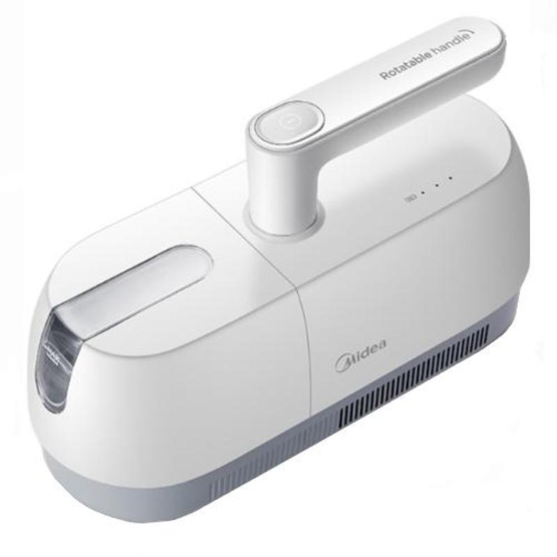 Midea b5d vacuum - battitappeto portatile ciclonico antiacaro per materassi, ricaricabile, capacita` 0,35?l, autonomia 20?min, filtro ciclone + uv, bianco-grey