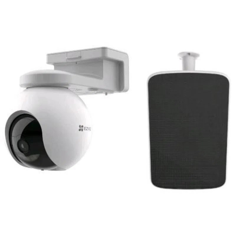 Ezviz kit hb8 telecamera motorizzata da esterno a batteria ricaricabile 4mpx + pannello solare di alimentazione