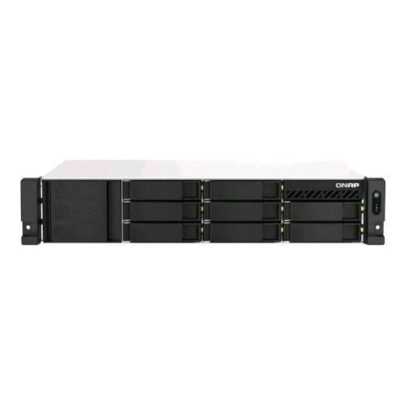 Qnap ts-864eu-rp-8g server nas 8 allogiamenti ram 8gb 2.5 gigabit ethernet montabile in rack