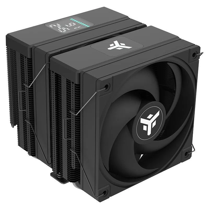 Cooler itek icy-6hat (raff. aria) 250w tdp, 6 hp, 12cm argb fan,temper. digital display+sw -skt universale - itaci6hat — 2