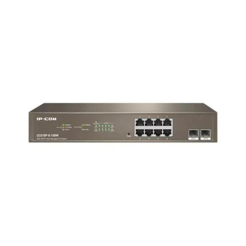 Ip-com switch poe cloud managed 8ge+2sfp