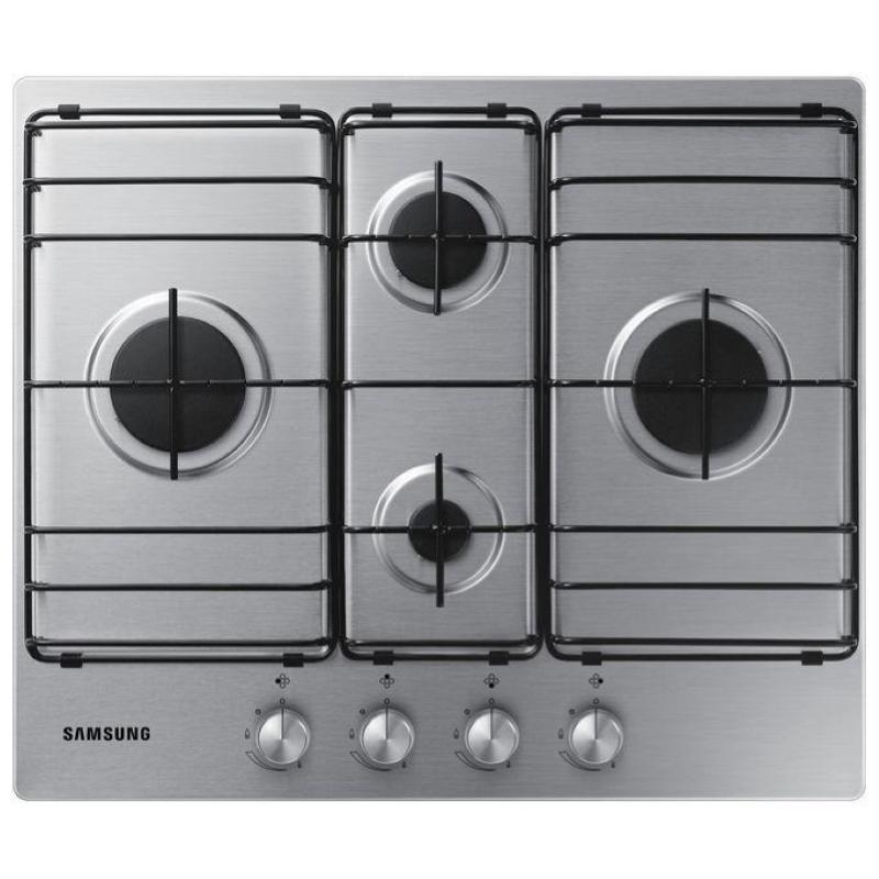 Samsung na64h3110bs piano cottura gas da incasso 4 fuochi acciaio inossidabile