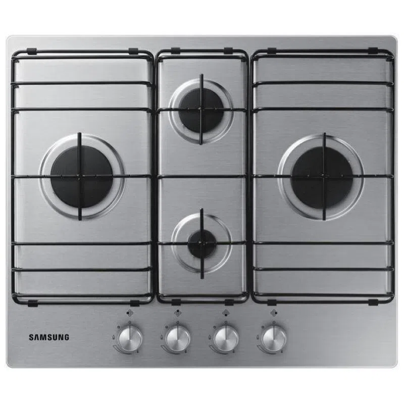 Samsung na64h3110bs piano cottura gas da incasso 4 fuochi acciaio inossidabile