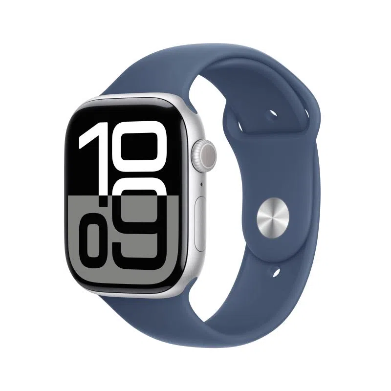 Apple watch 10 46mm gps allumin.silver blu sport band s/m