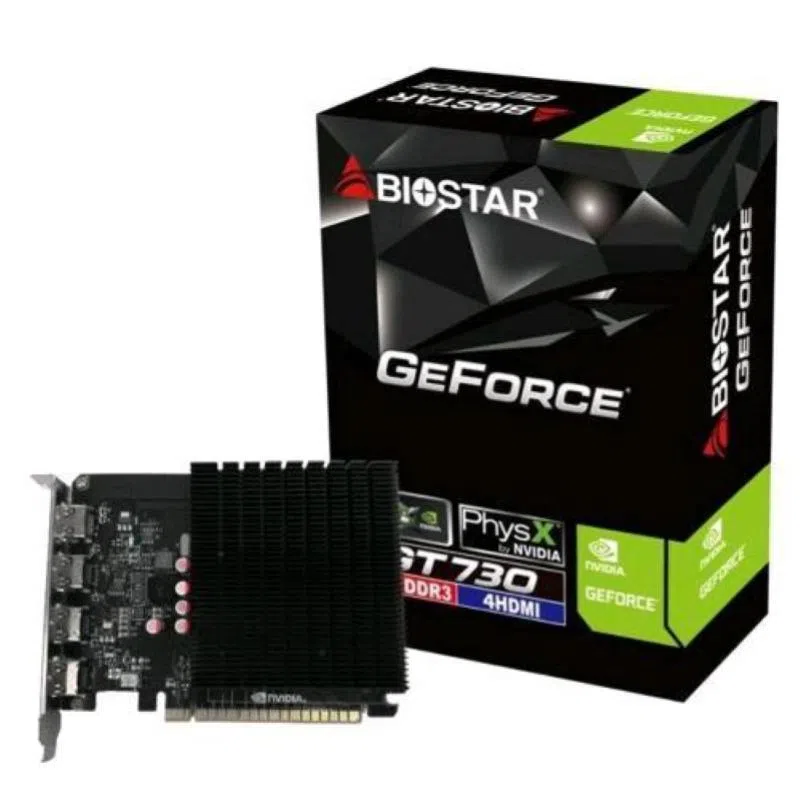 Biostar nvidia gt 730 4gb gddr3 - 4x hdmi
