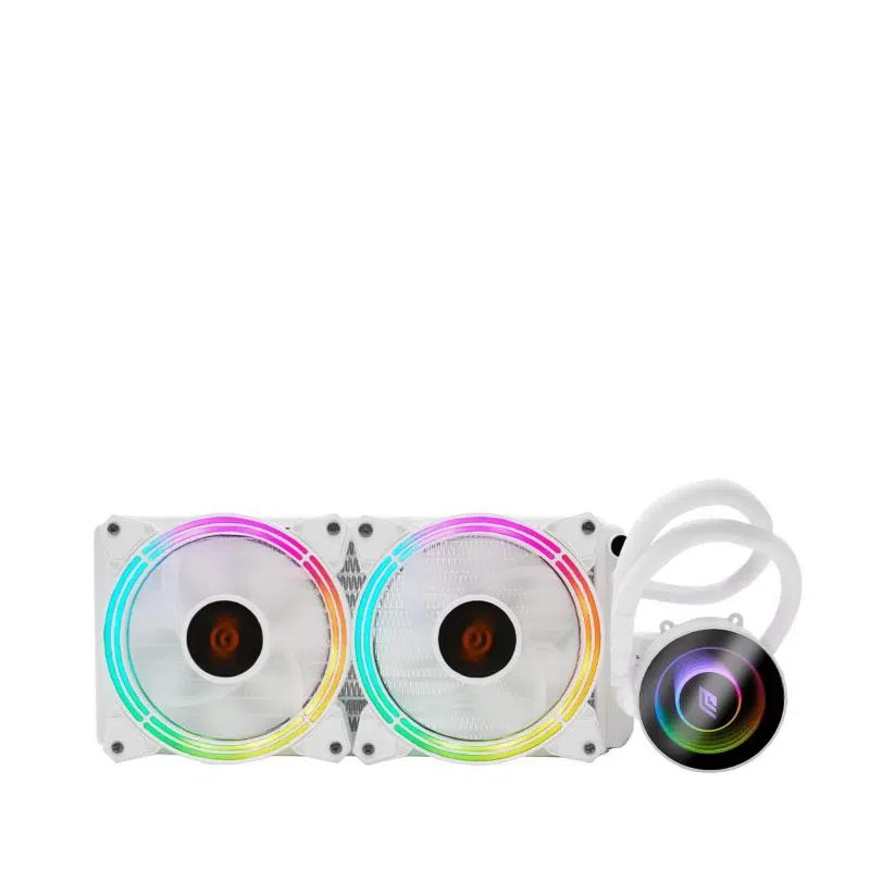 Noua siberus tr241 raffredamento a liquido per cpu intel amd trp 200w infinity mirror 2 ventole 120mm pwm argb silenziose bianco