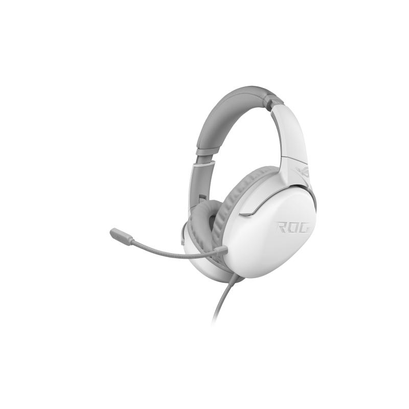 Asus rog strix go core cuffia gaming stereo con microfono e connettore jack 3.5mm bianco