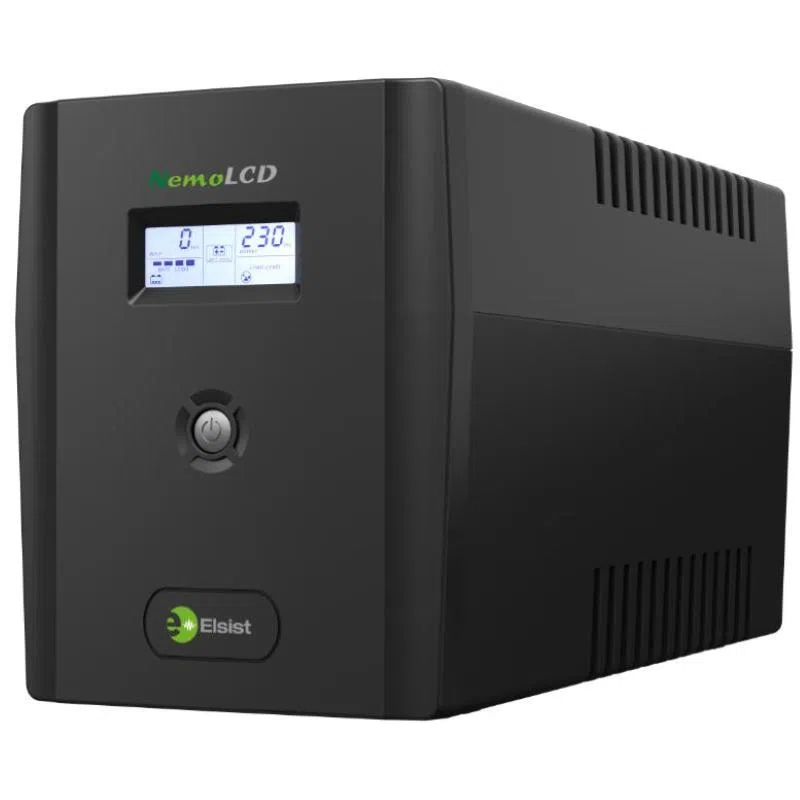 Elsist nemolcd 80 ups gruppo di continuita` 0,8 kva linea interattiva per casa ufficio