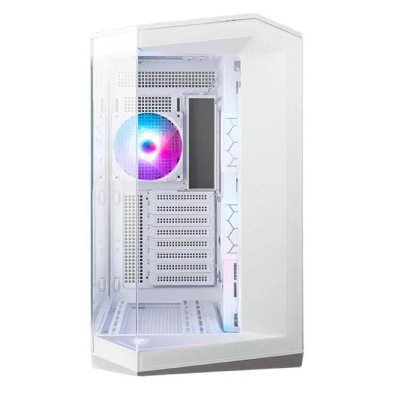 Msi mag pano 100r pz midi tower atx pc case bianco — 2