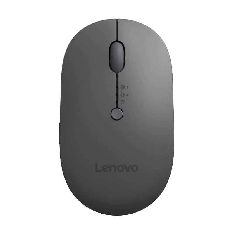 Lenovo x9 edition mouse ottico multi-device senza fili 2.4 ghz + bluetooth 5.0 ricevitore wireless usb-c 4 pulsanti grigio