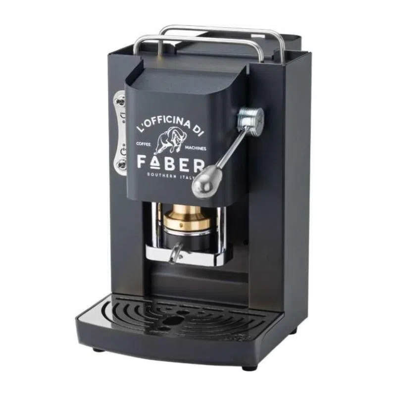 Macchina da caffe` a cialde pro deluxe mat black cromato
