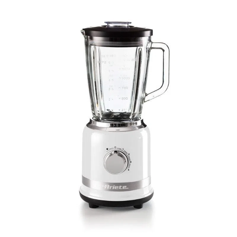 Ariete moderna frullatore elettrico 1000w 4 velocita` funzione pulse capacita` 1.5 lt lame in acciaio bianco