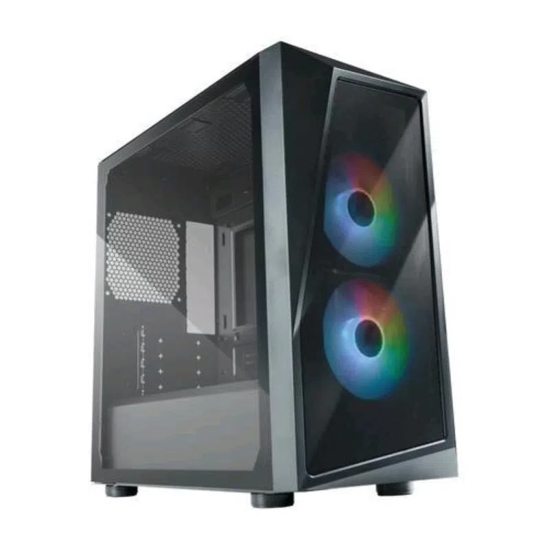 Cooler master case micro atx mid tower cmp 320 argb tempered glass desktop argb