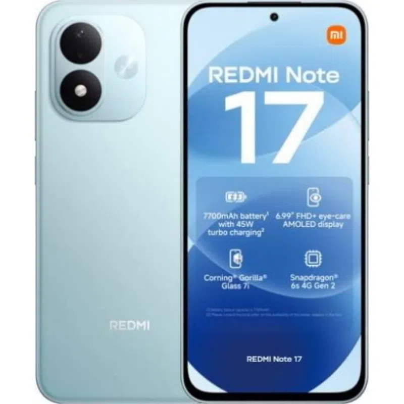 Xiaomi redmi note 17 dual sim 6.99 octa core 256gb ram 6gb 4g lte italia sky teal