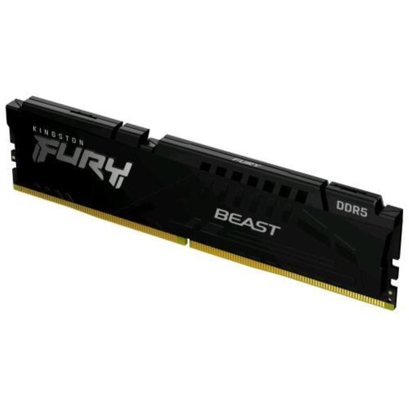 Kingston fury beast ram 16gb ddr5 6000mt-s cl30 dimm per pc nero componenti memoria