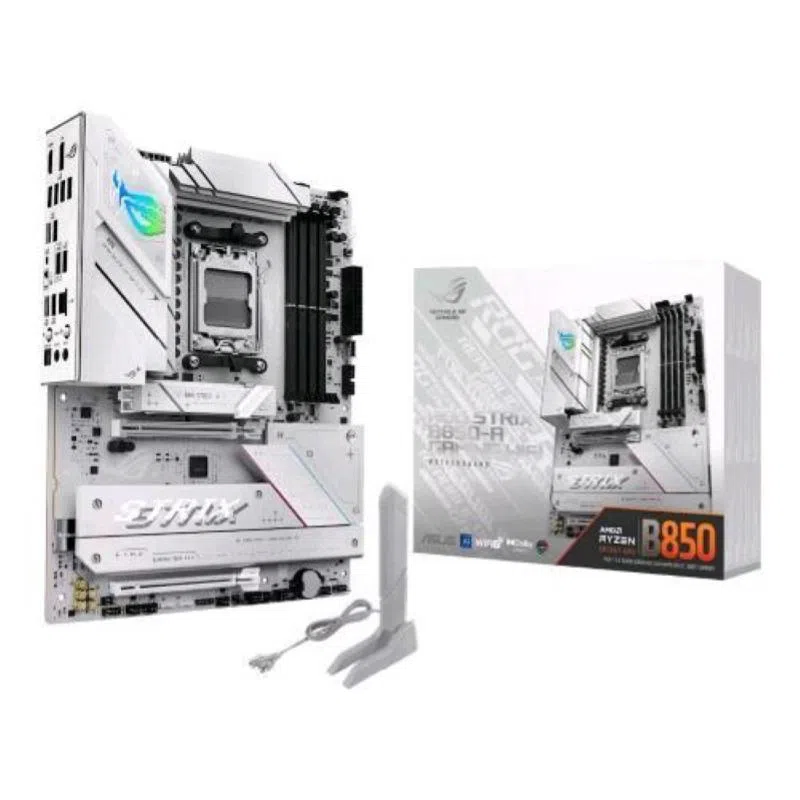 Asus rog strix b850-a gaming wifi scheda madre amd atx 1422 fasi di alimentazione slot ddr5 pcie 5.0 con slot q-release 4 slot m.2 wifi 7 con wifi q-antenna ai advisor ai networking ii — 2