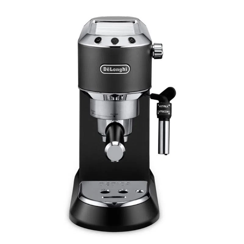 De`longhi dedica style dedica ec685.bk macchina da caffè manuale espresso e cappuccino, compatibile con polvere o cialde