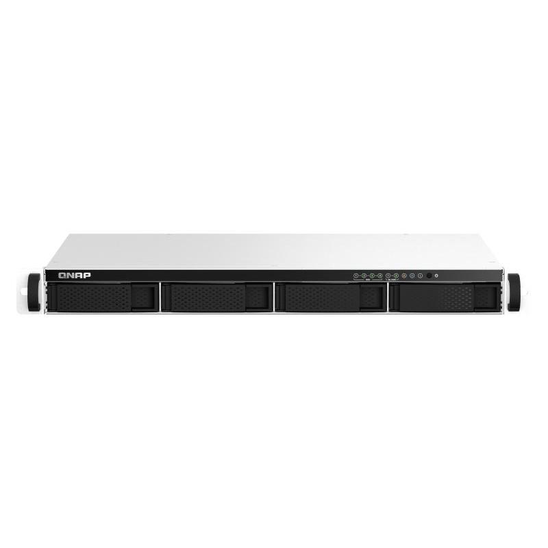 Qnap ts-464eu nas rack (1u) collegamento ethernet lan nero n5095