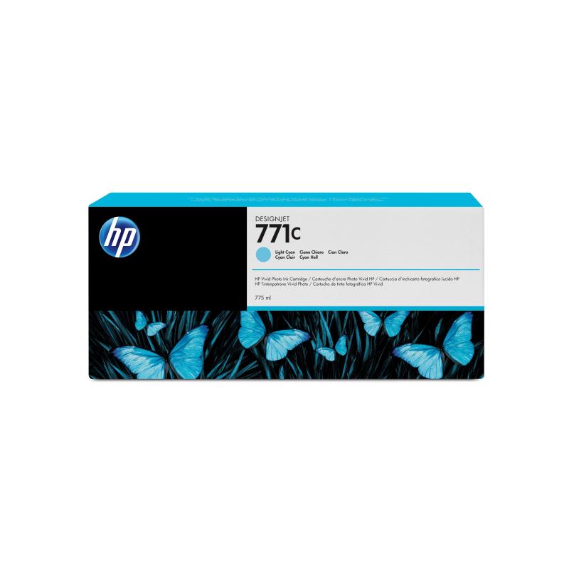 Hp cartuccia inchiostro ciano chiaro designjet 771c, 775 ml