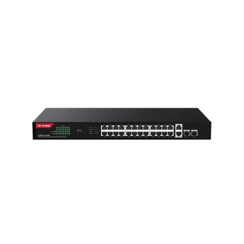 Ip-com g1128p-24-410w switch non gestito 26 porte gigabit base-t + 2 porte base-x sfp cloud managed poe 370w montabile a rack