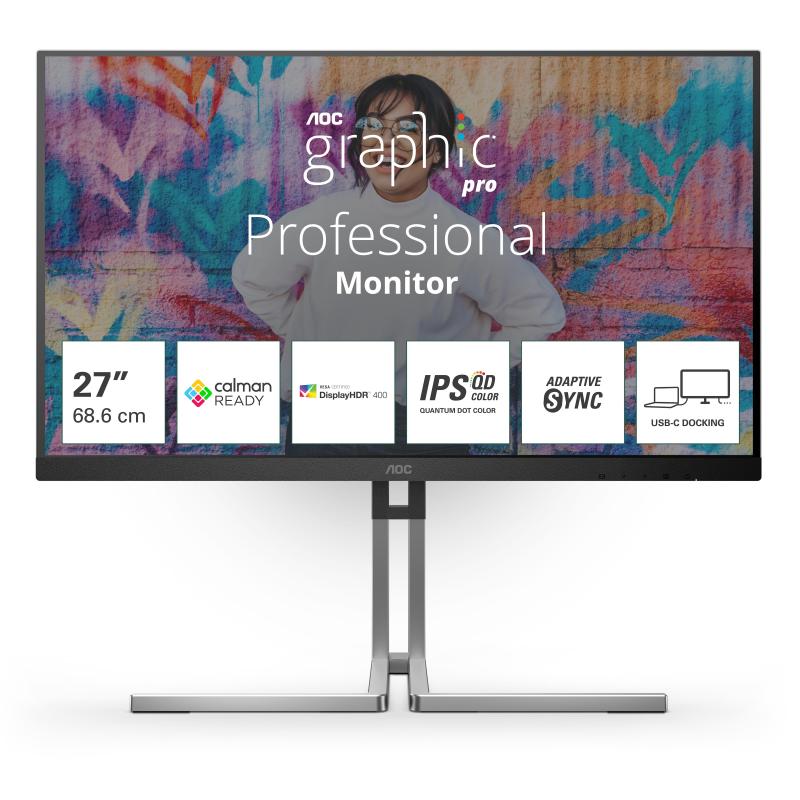 Aoc 27 MONITOR IPS QD 2560X1440 REG ALT 4038986182065