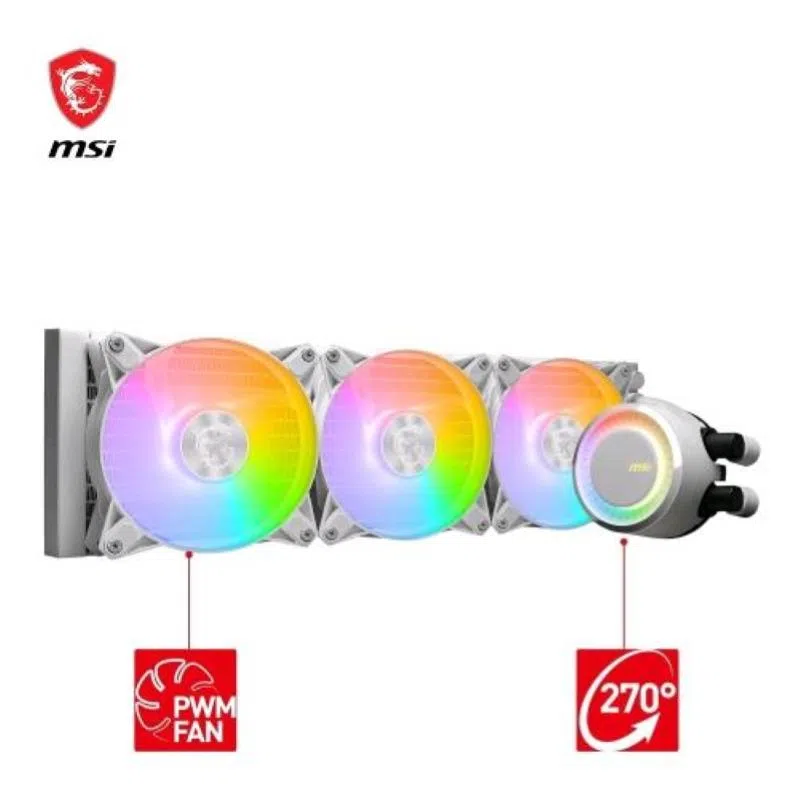 Msi mag coreliquid e360 bianco liquid cooler — 2