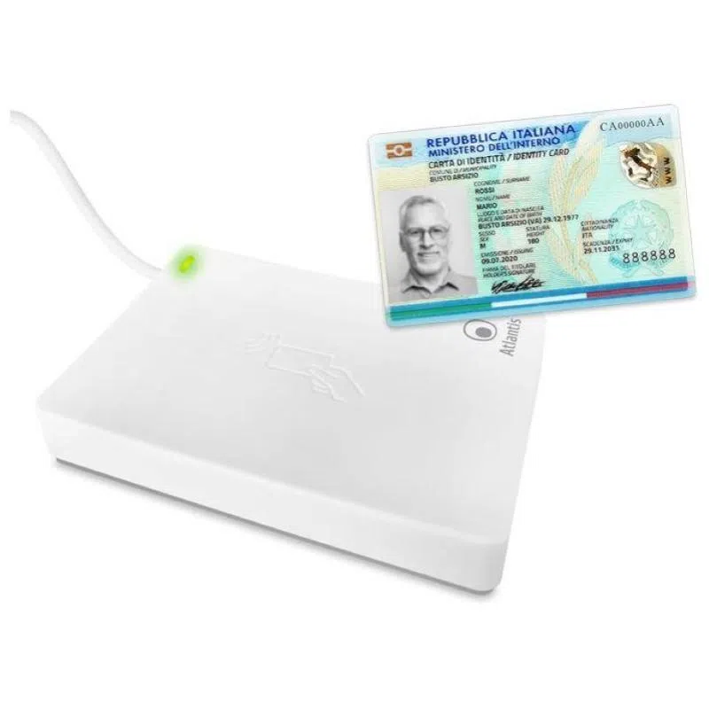 Atlantis lettore nfc contactless per carta identita` elettronica italiana cie 3.0 atlantis