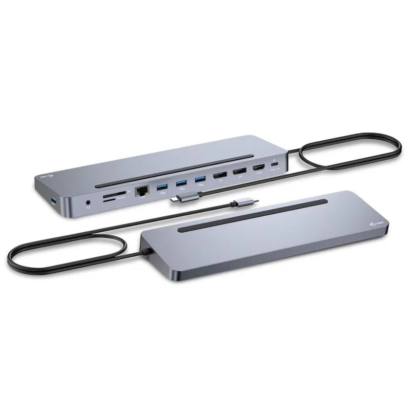 I-tec usb-c metal ergonomic 3x 4k display docking station power delivery 100w — 2