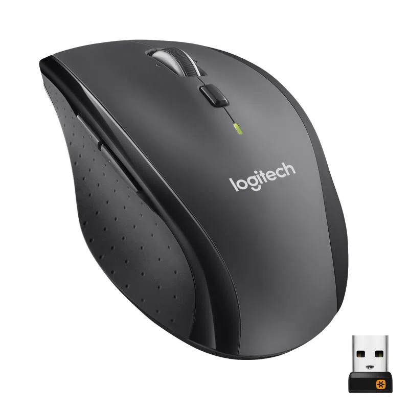 Logitech marathon m705 mouse ottico wireless 1.000 dpi 7 tasti grigio nero