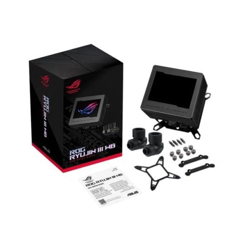 Asus rog ryujin iii wb dissipatore a liquido in lega di rame schermo lcd 3.5 ventola vr integrata raccordi rog