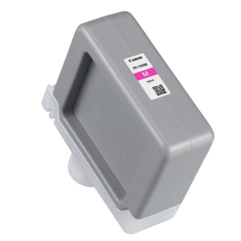 Canon pfi-1100m ink jet magenta 160 ml per imageprograf pro-2000, pro-4000, pro-4000s, pro-6000, pro-6000s