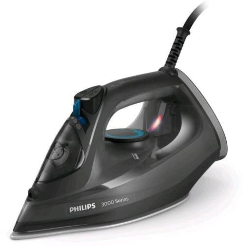 Philips 3000 series dst3041 ferro da stiro a vapore 2.600 w piastra in ceramica vapore continuo 40gr/min 300 ml nero