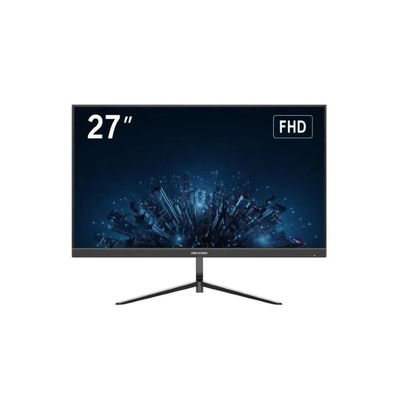 Hikvision monitor 27 led ips fhd 5ms 100 hz 300 cdm, vga/hdmi, multimediale — 2
