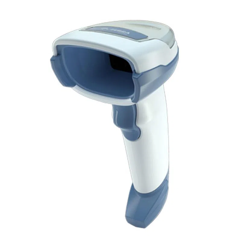 Zebra ds4608-hc lettore di codici a barre portatile 1d/2d led kit con cavo usb incluso blu/bianco