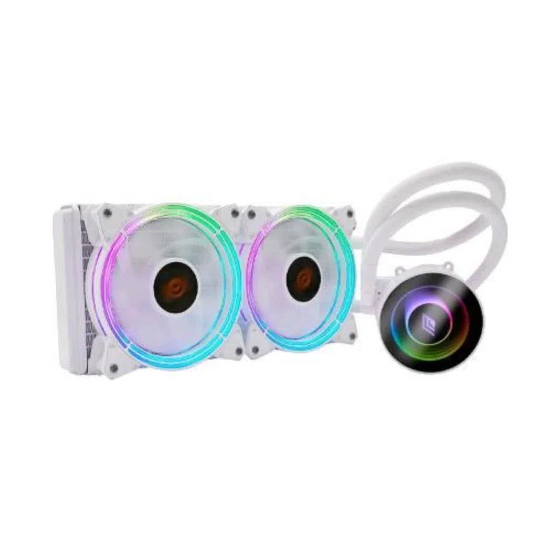 Noua siberus tr241 raffredamento a liquido per cpu intel amd trp 200w infinity mirror 2 ventole 120mm pwm argb silenziose bianco — 2