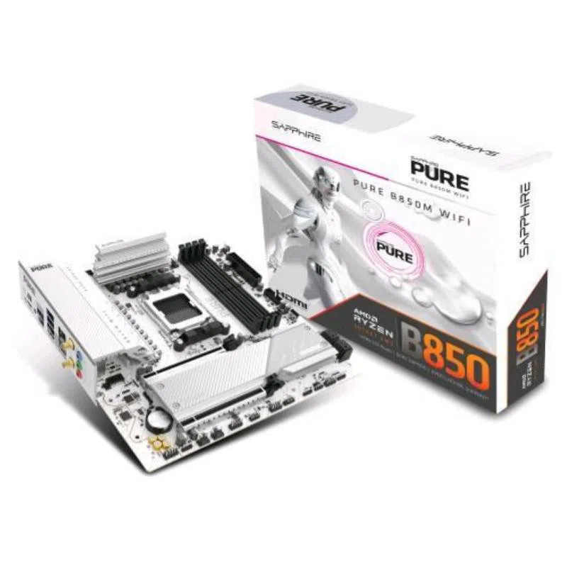 Sapphire pulse b850m wifi matx mainboard dp/hdmi/m.2 — 2